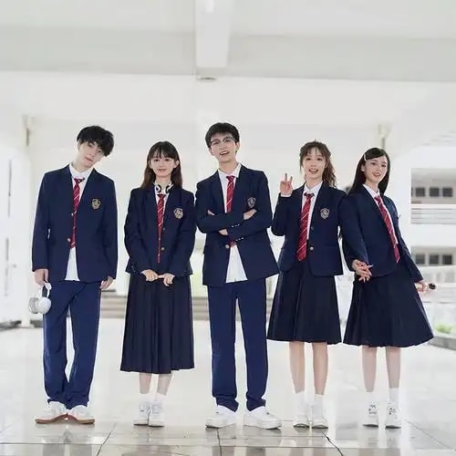 中学英伦风西装校服