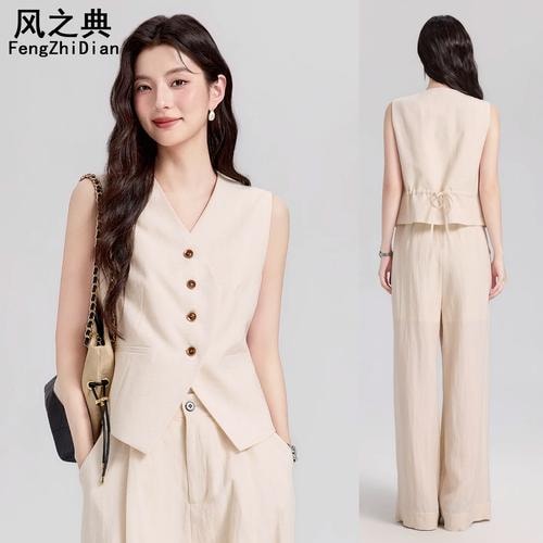 女士无袖职业马甲